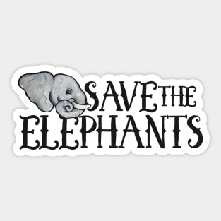 Save the Elephants Sticker